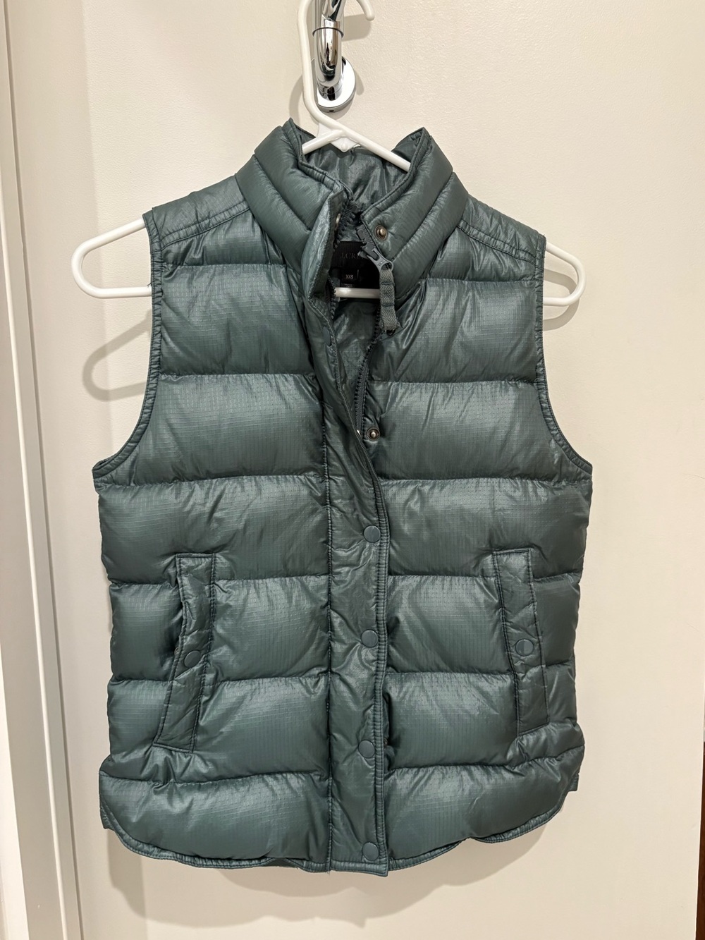 J. Crew Women's Quilted Puffer Vest in Teal